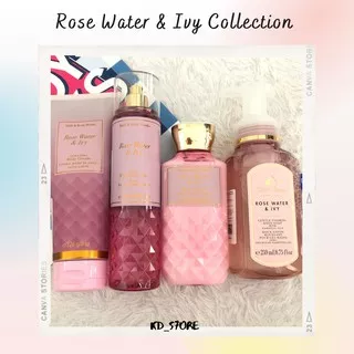 Bath & Body Works Rose Water Ivy Fragrance Mist/ Body Lotion/ Body cream/ Foaming Hand Soap