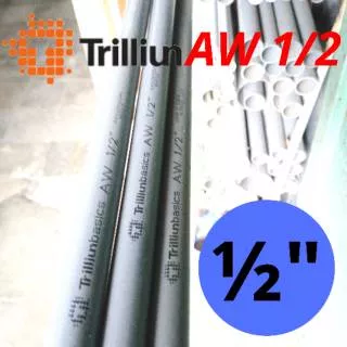 Pipa PVC AW 1/2 TRILLIUN | Pipa AW 1/2 ABU TRILLIUN per 1 meter (100cm)