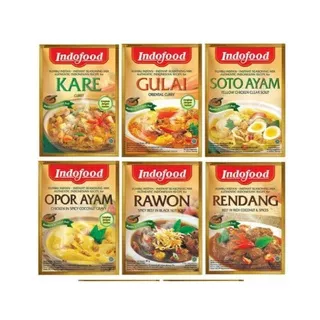 Indofood Opor Ayam / Rendang / Kare Bumbu Instan Lengkap Dengan Santan 45 gr