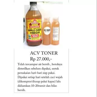 TONER ACV CUKA APEL BRAGG 100ML