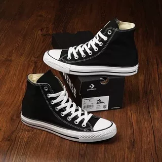 CONVERSE ALLSTAR CHUCK TAYLOR CLASSIC BLACK WHITE PREMIUM BNIB IMPORT MADE IN VIETNAM BISA COD