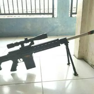 SR-25 M802 spring DMR Rifle model kit toys gun Airsoft sniper tembakan