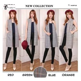 FB1570 OUTER ROMPI CNTIK MODIS KEKINIAN JAMAN NOW SQUARE ZARA