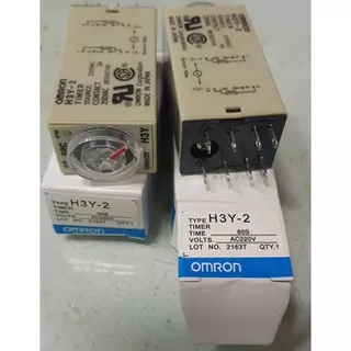 BISA COD MINI Timer Omron H3Y-2 / H3Y 2 Delay Timer Relay 220V 60S Detik