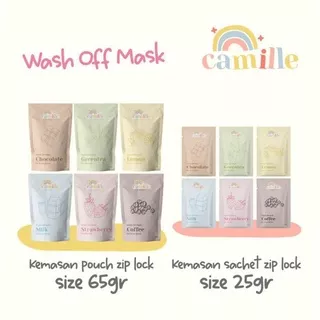 Camille Beauty Masker Wajah Wash Off Mask 25gr - Camille Beaute Masker Wajah Camille Masker Organik / Camille Mask / Masker Organik / Camile / Masker Camille Perawatan Wajah