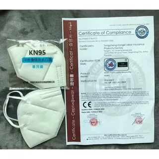 Masker Debu Antivirus Masker KN95 95% Filter Debu Pelindung Wajah Bersertifikat