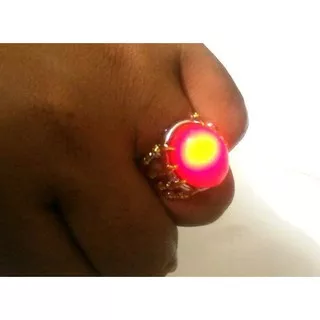 Cincin Batu Merah Mira Delima Akik Ahok OSO BTP Ring Cakar Naga Toys Trend Gimmick Hot Item Stone