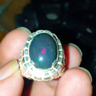 batu kalimaya black opal asli banten top jarong