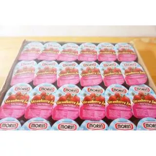 Morin Blueberry / Strawberry / Pineapple / Orange Jam Portion Sachet Selai Saset Buah 48s 1 Pack Box Sachets