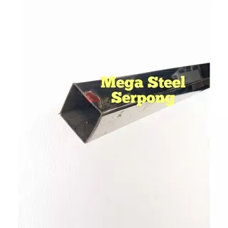 Hollow Stainless Steel/ Pipa Kotak Mirror 40x40 mm, Tebal 0.8 mm