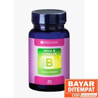 WELLNESS MEGA B COMPLEX 30`S - VITAMIN B, MEGA B COMPLEX