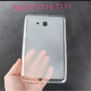 SAMSUNG Galaxy TAB 3 3V 3LITE T111 T116 T110 Case Silicon Softcase Ultrathin Casing Cover Jelly Silikon Soft Pelindung belakang Clear