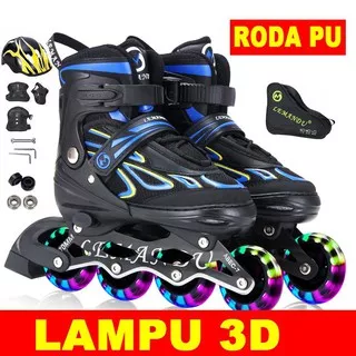 Sepatu Roda Anak - Inline Skate Roller Full Set Lemandu