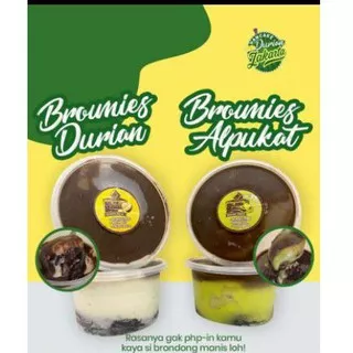 brownies durian dan alpukat