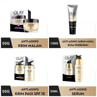 Olay total effects day cream 50gr/olay total effects night cream 50gr/olay sabun muka 100gr/olay serum 50gr