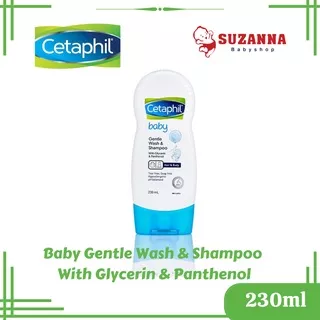 Cetaphil Baby Gentle Wash & Shampoo With Glycerin & Panthenol 230ml ( Hair & Body ) - Sabun & Sampo
