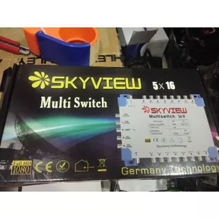 multiswitch skyview Multiswitch Skyview 5X16 Power - 1 Antena 2 LNB V/H 16 Out Receiver