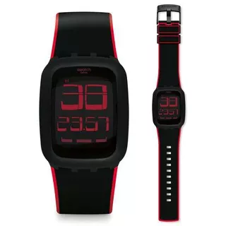 Jam Tangan Swatch SURB102E Black is Back Original Swatch Touchscreen Unisex