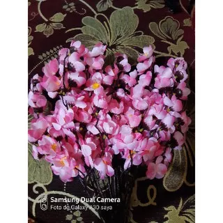 Bunga Sakura artificial lusinan import / bunga sakura palsu / bunga plastik / hiasan rumah