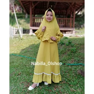 Nirmala Kids Syar`i | Varian lemon | Pakaian Terlaris | Muslim Anak Terpopuler | Baju | Gamis Terkini