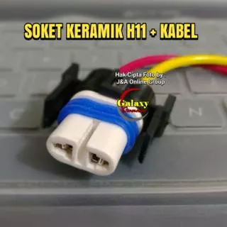 Soket Lampu H11 - HB3 - HB4