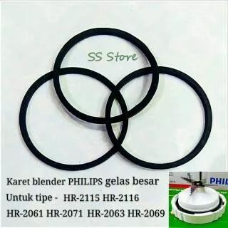 Karet blender PHILIPS gelas besar untuk tipe HR-2115,HR-2116,HR-2061,HR-2071,HR-2063,HR-2069