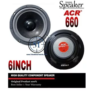 Speaker ACR 6 Inch 660 8R 60 Watt Wofer Speaker Aktif Voice 25mm