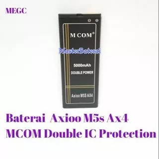 Baterai Axioo Picophone M5S Ax4 Batrai Axioo Axio M5s Double IC Protection Mcom ORIGINAL