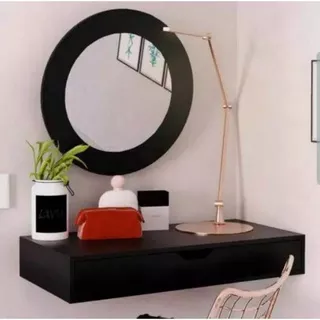 Floating table meja dinding minimalis meja rias  nakas dan cermin 80 x30 x9 cm