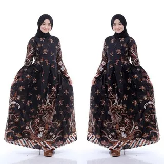 pakaian muslim wanita gamis batik pekalongan baju wanita gamis pesta gamis busui termurah ZaynBatik