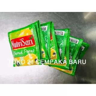 Nutrisari Rasa JERUK PERAS 1 renceng isi 10 sachet | Minuman Nutrisari Murah Promo