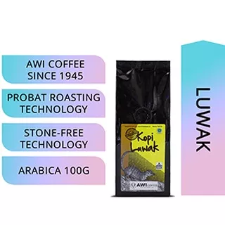 KOPI SIDIKALANG | LUWAK 100gr | Arabica Roasted Civet Coffee | Biji / Bubuk | Bean / Powder | Specialty Grade | AWI COFFEE
