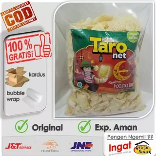 Taro Net Seaweed Barbeque Snack Kiloan 200gr