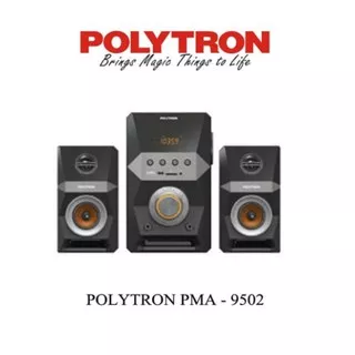 SPEAKER POLYTRON PMA 9502 USB BLUETOOTH MULTIMEDIA AUDIO SPIKER AKTIF ACTIVE TERMURAH AWET ORIGINAL