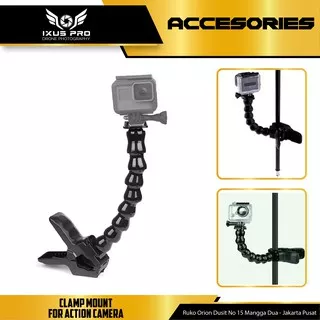 Clamp Mount For Action Cam GoPro Xioami Brica DLL