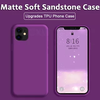 Samsung Galaxy S20 FE Note 20 Ultra Note 10+ Note 9 8 S20 Ultra S20 S10 S9 S8 Plus S10e Note 10 S10 Lite Anti Fingerprint Case Purple Sandstone Soft Matte Slim TPU Phone Cover