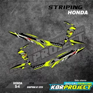 SUPRA X 125  striping SUPRA X 125  motor HONDA motor sticker variasi Racing S-4(cod)stiker motor