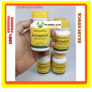 NATURES PLUS B Complex - 60 Tablet / vitamin saraf dan anti stress ori bpom usa