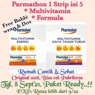 Pharmaton Formula 5s / Pharmaton Vit 5s Harga per strip isi 5