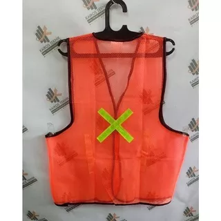 Rompi Jaring Orange dan Hijau Rompi Jala Eco Proyek Safety Vest Scotlite Polyester / Vpro Original SV10/11