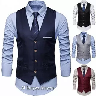 VEST formal_Rompi dalaman blazer pria