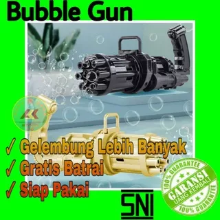 Ready [COD] Bubble Gun Mainan Anak Pistol Tembakan Gelembung Refill Bubble Sabun Liquid
