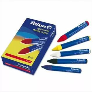 Crayon Marking Pelikan isi 12 / Marking crayon logam, kayu karet, pohon