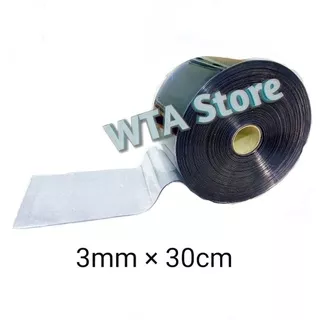 TIRAI PVC STRIP CURTAIN GORDEN TIRAI PLASTIK per Meter Clear Bening 3mm 30cm