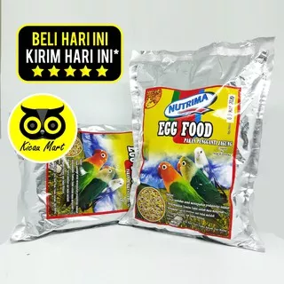 NUTRIMA EGG FOOD PAKAN PENGGANTI JAGUNG DAN SAYURAN UNTUK BURUNG LOVE BIRD LOVEBIRD KENARI FINCH EGGFN