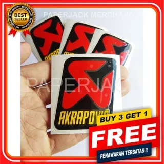 AKRAPOVIC KOTAK STICKER CUTTING SATUAN STIKER MOBIL STIKER KACA MOBIL