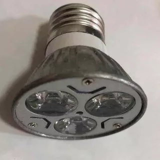Lampu Sorot LED Halogen/Spotlight LED 3W Putih 6000-6500K Fitting E27 - Putih