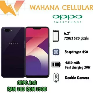 HP OPPO A3S 3/32GB (A3S 3/32 GB) GARANSI RESMI OPPO INDONESIA