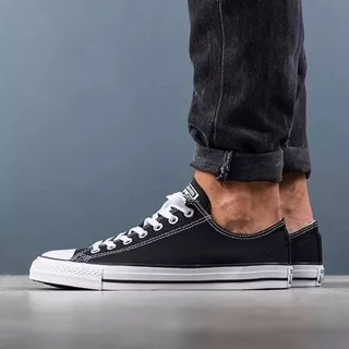 Sepatu Converse Allstar Classic Foxing 24 Pendek Low Cut Sneakers Kasual Pria Wanita