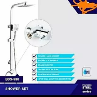 Shower tiang coloumn stainless SUS304 chrome - tiang shower kolom stainless